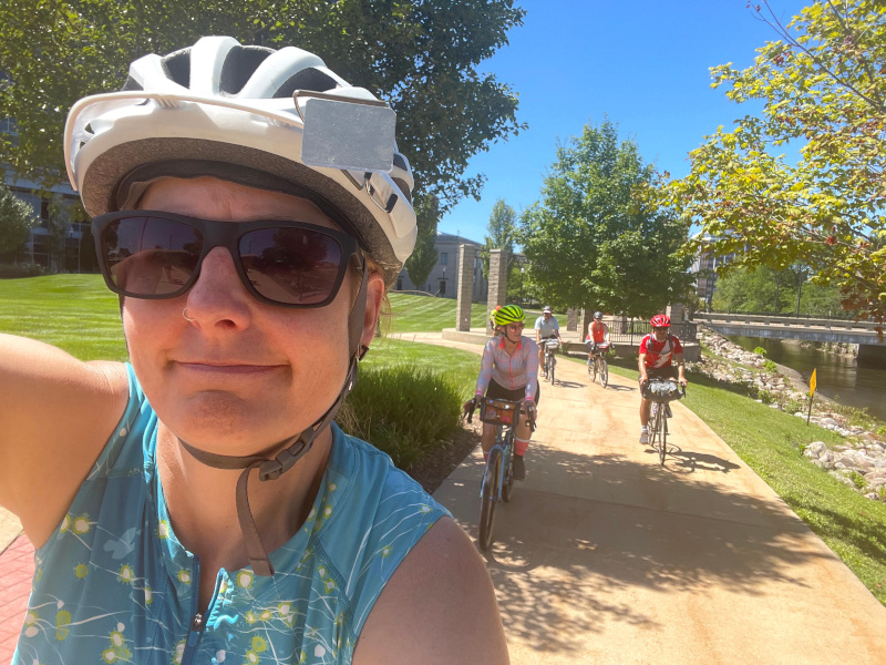 cyclists on the Falling Waters Trail