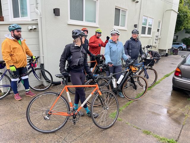 Riders at Trilakes campground in Marshall